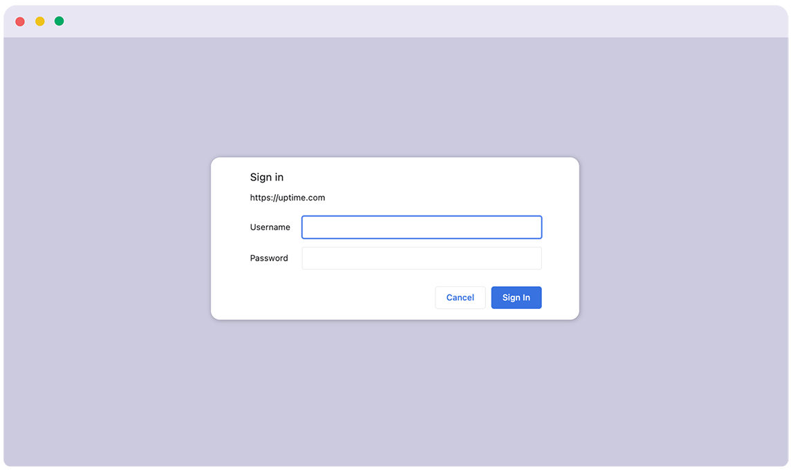 Private Password Protected Website Status Pages for Outage Communication with Uptime.com